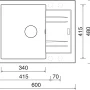 Sinks LINEA 600 N Sahara #1